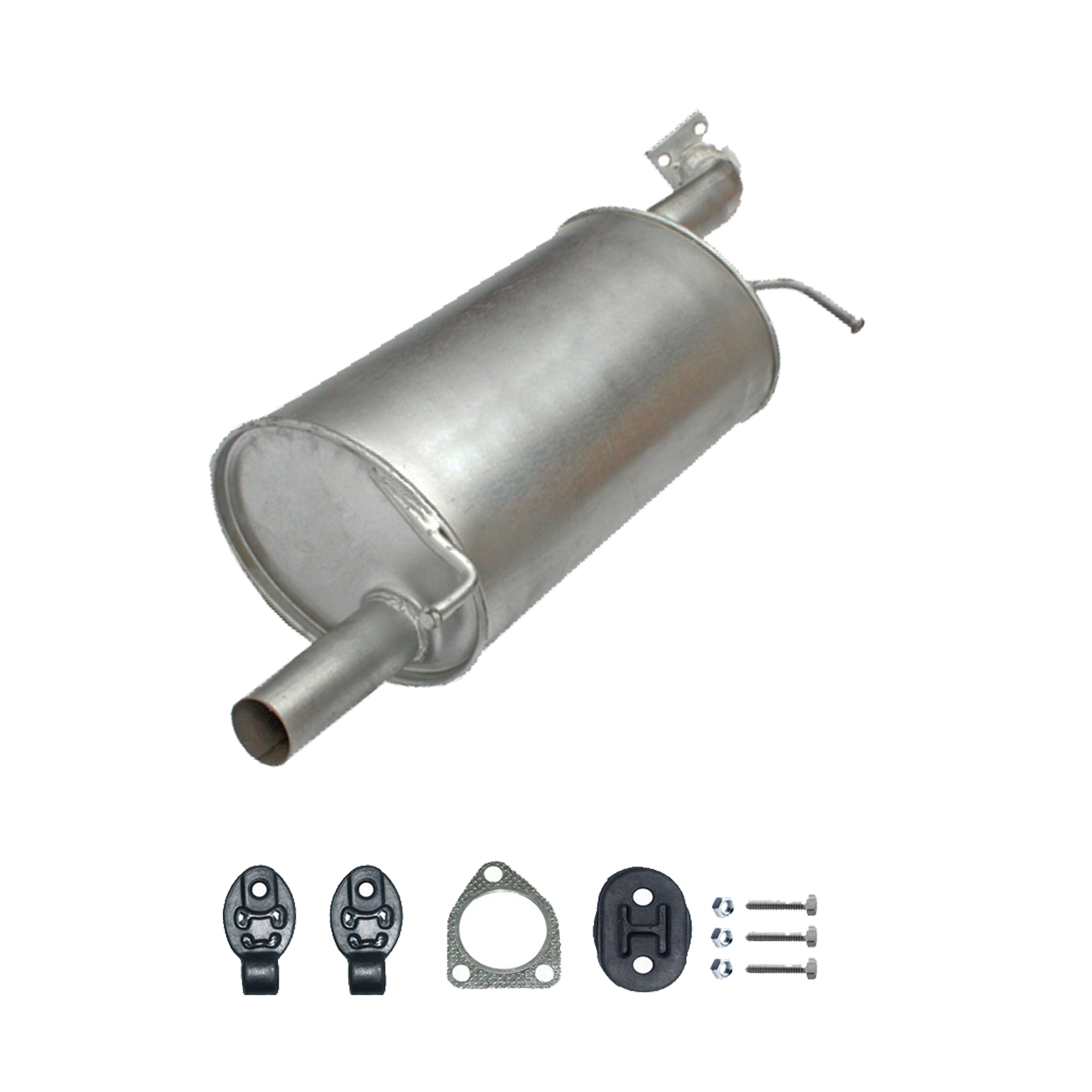 Auspuff Endschalldämpfer Mitsubishi Lancer Stufenheck (CS_A, CT0) 2.0 + Anbaukit
