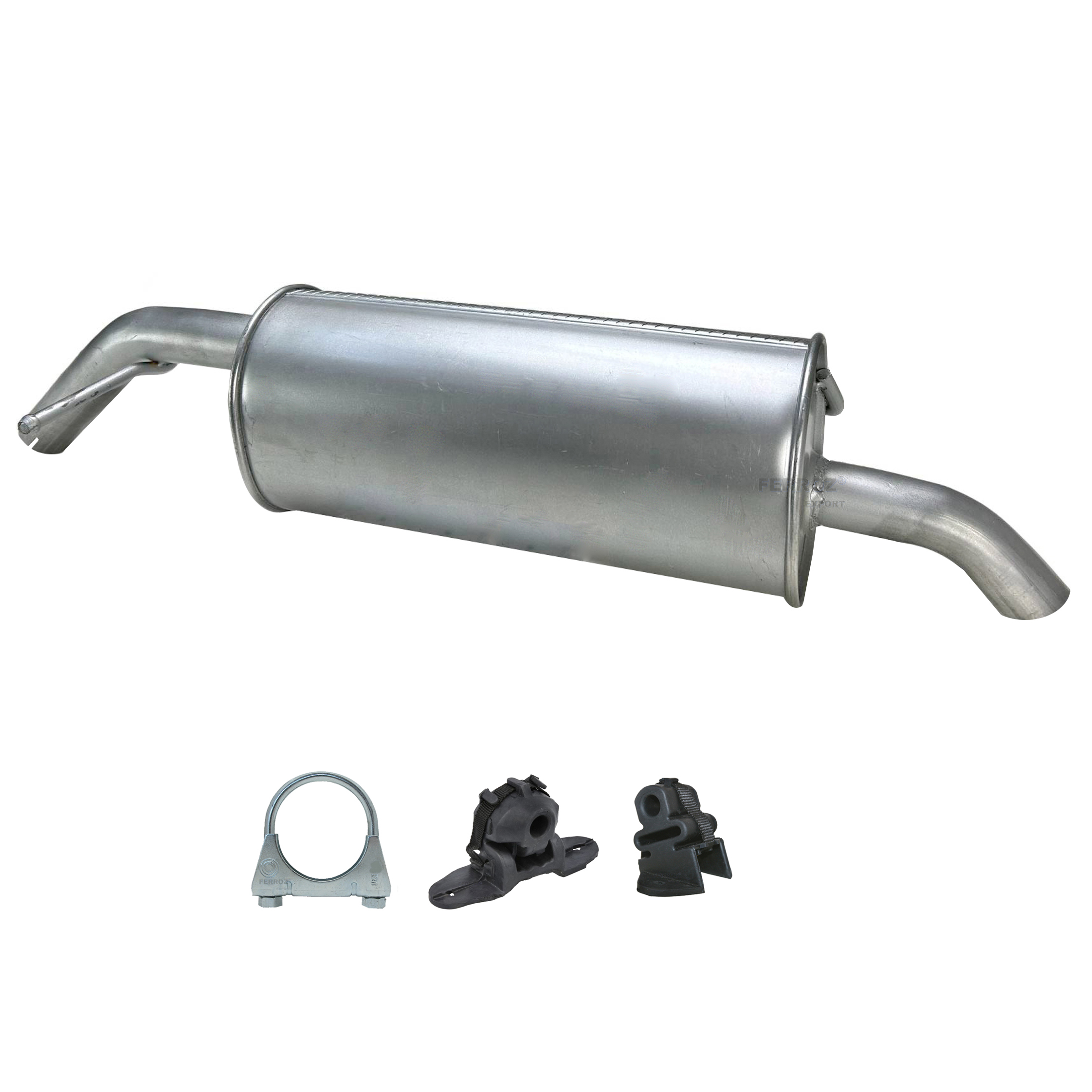 Endschalldampfer für Peugeot 207 Citroen C3 Picasso 1.4 1.6 16V Auspuff – Bild 3